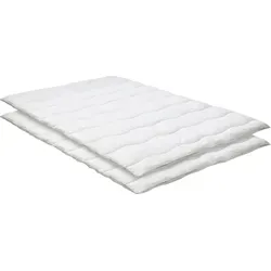 Badenia Trendline® 2er Set Bettdecke Essentials - 135x200 cm, 4-Jahreszeiten - Hochwertiges 2er Set Bettdecke mit ultraschallverschweißten Nähten für besonderen Schlafkomfort. Angenehme Mikrofaser sorgt für optimale Feuchtigkeitsregulation und leichte Handhabung.