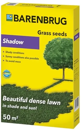 Barenbrug Gras SHADOW - Schatten & Sonne 1kg - Rasensamen für schattige und sonnige Bereiche, mit YELLOW JACKET BIOSTIMULATOR®-Technologie für schnelles, gesundes Wachstum und dichten, langlebigen Rasen.
