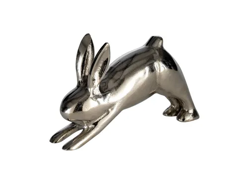 EGLO Living Dekoobjekt Vohilava - Silberner Osterhase aus Aluminium - Deko-Objekte für Ostern, fröhlicher Osterhase aus Aluminium, ideal für eine einladende Frühlingsatmosphäre in deinem Zuhause.