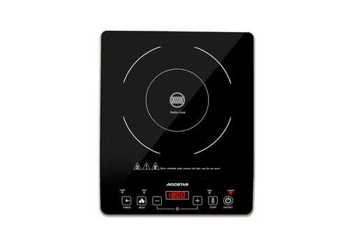 Aigostar Induktionsheizgerät Induktionskochfeld, Induktionskochplatte, 10 Temperatureinstellungen, 2,00 kW, (Induktionsheizgerät), Touch-Steuerung, 10 Leistungsstufen, 3H Timer