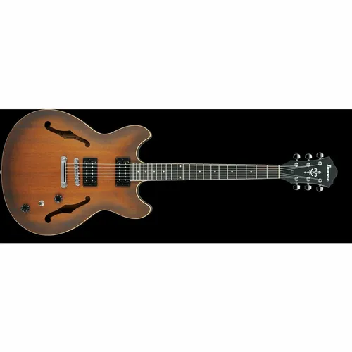 Ibanez AS53-TF Tobacco Flat - Artcore Serie - Hochwertige E-Gitarre mit Sapele Decke und Mahagoni Hals, ideal für vielseitige Musikstile und ein warmes Klangbild.