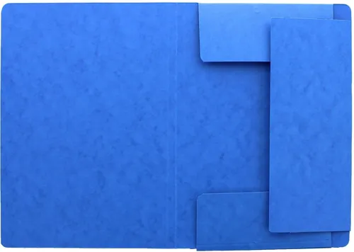 PAGNA Fächermappe Eckspanner A4 Karton 335 g/qm mit Klappen blau