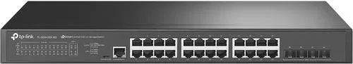TP-Link JetStream TL-SG3428X-M2 - 24-Port 2.5G Managed Switch - Switches mit 24 x 2,5G Ports und 4 x 10G SFP+ für hohe Netzwerkgeschwindigkeit, ideal für wachsende Unternehmen und Rack-Montage.