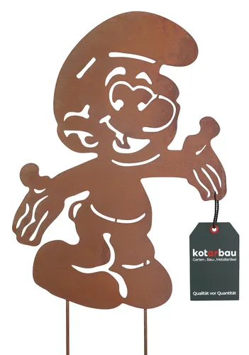 KOTARBAU® Gartendekoration Rostfiguren 55 cm Zwerg Weihnachtsdeko Garten...