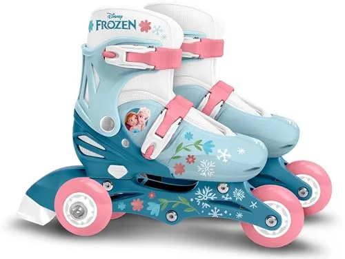 Rollers TRISKATES Einstellbar 2 in 1 Frozen 2 27-30, Blau-Weiß