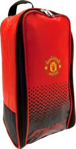 Manchester United FC Fußball Fade Design Schuhtasche BS509 (Einheitsgröße) (Rot/Schwarz)