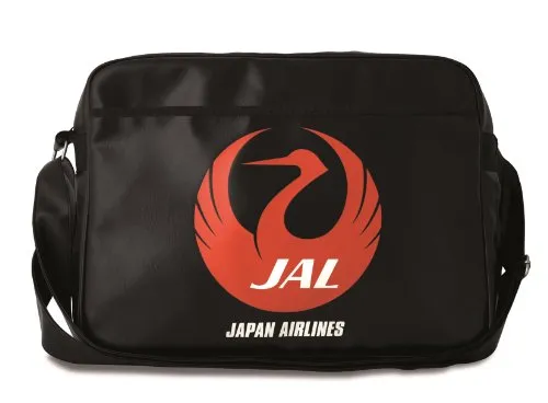 Logoshirt® Japan Airline Umhängetasche - Messenger-Bag mit lizenziertem Japan Airlines Logo, aus robustem Kunstleder und ideal für Sport, Büro oder Freizeit – ein echtes Fashion-Statement!