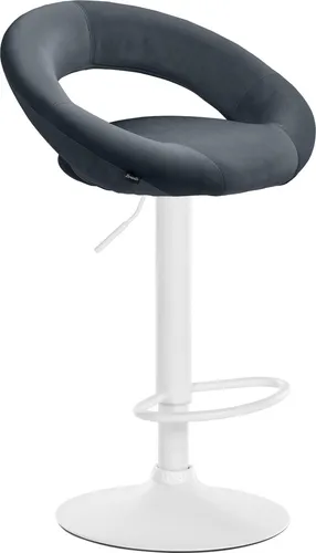 CLP Barhocker Olinda Samt in silber von CLP