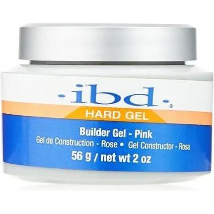 IBD UV-Gel Builder Gel Pink 56 g - Professionelles Aufbaugel für stabile, natürlich wirkende Nägel. Ideal für Verstärkungen und Modellagen, selbstglättend und mit langer Verarbeitungszeit für präzises Arbeiten.