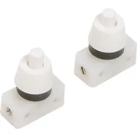 Einbau-Druckschalter Weiß 230V