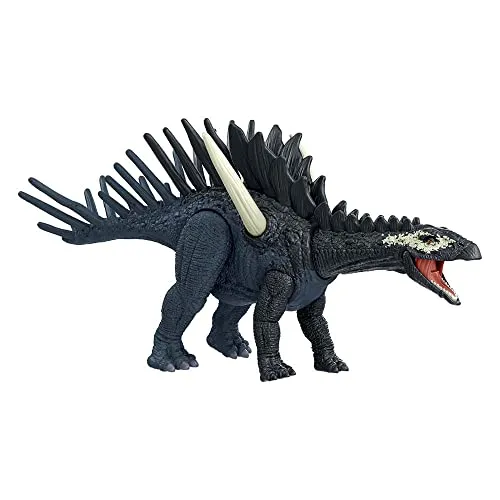 Jurassic World Dominion HDX23 - Dinosaurier Flauschige Tiere - Gelenkter Dinosaurier 18 cm Neuheit Pack Bestial - Dinosaurier Spielzeug für Kinder - Mehrfarbig Grün