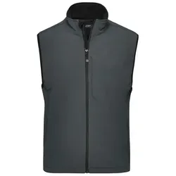 Herren Softshell Weste JN136, carbon, Größe M - Herren-Westen: Trendige Softshell-Weste in carbon, Größe M, bietet optimalen Schutz vor Wind und Wetter.