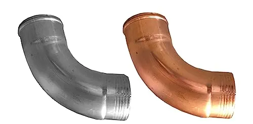 Regenrohrbogen 72° Kupfer in den Größen 60, 76, 80, 87 und 100 mm (mittel)