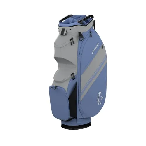 Callaway Golf Chase Cart Bag 2025, Silber/Hortensie von Callaway