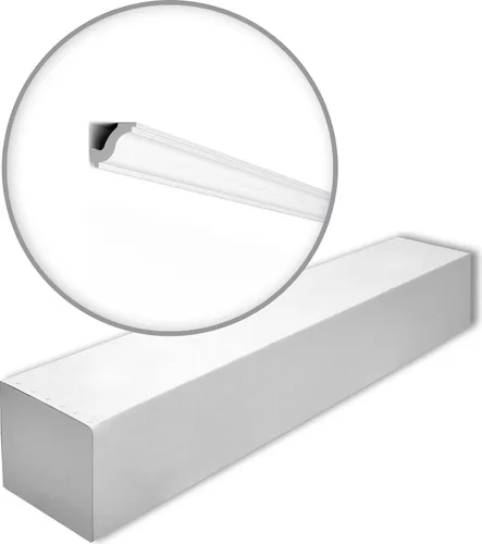 NOËL & MARQUET NMC H-box Eckleisten 100 m Set - Set mit 50 zeitlosen Eckleisten aus leichtem Polystyrol, ideal für den Innenbereich. Perfekt für einfache Montage mit passenden Klebern, vorgrundiert in klassischem Weiß.