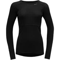 Devold Damen Lauparen Merino 190 Longsleeve XL schwarz - Funktionsunterwäsche aus feiner Merinowolle, leicht und atmungsaktiv – perfekt für Berg- und Trekkingtouren.