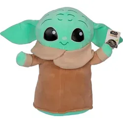 Simba 6315875822 - Baby Yoda Plüschfigur - Stofftiere & Teddybären, 45cm große, kuschelweiche Plüschfigur von „The Mandalorian“, ideal zum Knuddeln und als Geschenk für Fans.