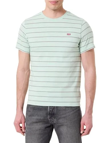 Levi's® T-Shirt mit Streifenmuster XL (56/58) - Klassisches Levi's® T-Shirt in XL mit modischem Streifenmuster. Hergestellt aus 100% Baumwolle, atmungsaktiv und ideal für den lässigen Look. Maschinenwaschbar und bequem zu tragen.