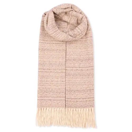 malito - Damen Modeschal - weicher XXL Viskosemix Schal - Winterschal Karo-Design modern & lang - Pashmina Stola Kaschmir S602 - (Beige)