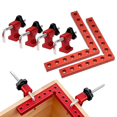 2er Set 90 Grad Positionierwinkel 140mm – Präzise Winkelklemme für Handwerk