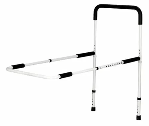 Höhen- und Breitenverstellbares Bettgeländer für Senioren und Menschen mit Mobilitätseinschränkungen – Robustes Design mit rutschfestem Griff, bis 136 kg belastbar