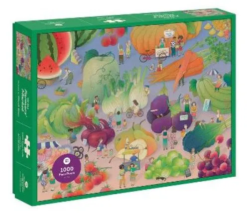 At the Farmers' Market Puzzle: 1000 Piece Puzzle [Game Board]