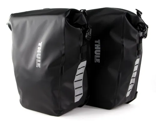 Thule Shield Pannier 25L Fahrradtaschen - Wasserdichte Fahrradtaschen im Set mit 25L Volumen, ideal für alle Wetterbedingungen und ausgestattet mit reflektierenden Bändern für mehr Sicherheit.