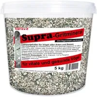 Supravit Supra-Gritmineral 5kg – Premium Vogelgrit für gesunde Vögel - Hochwertiges Vogelgrit zur Unterstützung der Verdauung und Eierschalenbildung. Ideal für Ziervögel, Papageien und Sittiche. Enthält wertvolle Mineralstoffe und fördert eine optimale Nährstoffaufnahme.
