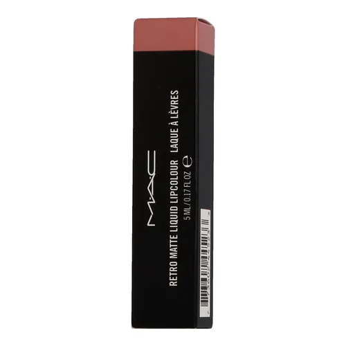 MAC Retro Matte Liquid Lipstick 5 ml Burnt Spice - Lippenstift in Burnt Spice, revolutionärer matter Look mit intensiver Farbe und flüssig-seidigem Finish, ideal für zeitlosen Glamour.
