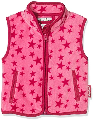Playshoes Fleece Weste Unisex Kinder, pink Sterne, Größe 116