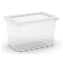 Keter Germany GmbH alt KIS Omni Box S, 16 Liter, Allzweckbox (38,5 x 25,5 x 23,5 cm) - mit Deckel, Farbe: Transparent 8609000.0202.03