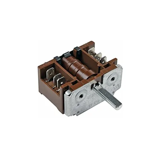 Backofenschalter Wahlschalter Schalter Backofen Herd EGO 42.02900.027 mit 6/4,6mmØ Normachse Steckzungen passend auch Arcelik Beko 263100004 Indesit Hotpoint C00117388 Whirlpool 482000028950