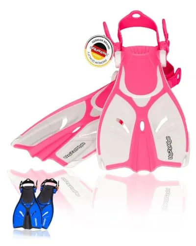 AQUAZON Style Verstellbare Flossen - Flossen für Kinder und Erwachsene, verstellbar über 5 Schuhgrößen mit QUICK LOCK System, ideal für Schnorcheln und Schwimmen, robust und leicht für besten Vortrieb.