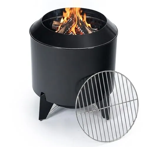 Feuerschale Feuerstelle Grill Brennrost Stahl emailliert