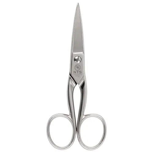 NTS-Solingen Industrieschere | Haushaltsschere | Allzweckschere | Schere Spitz | C60 Karbonstahl | Vernickelt | 13 cm = 5,0