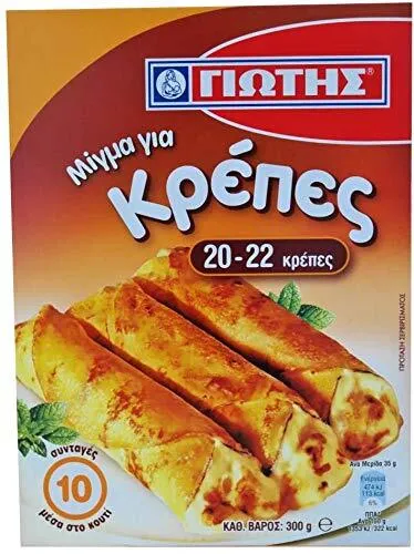 JOTIS Crepes Mix von JOTIS Crepes Mix - 1 Packung à 300gr - Kann bis zu 20-22 Crepe...