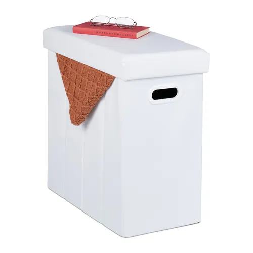 Sitzhocker Sitztruhe Falthocker Stauraumhocker Polsterhocker faltbar 48 L