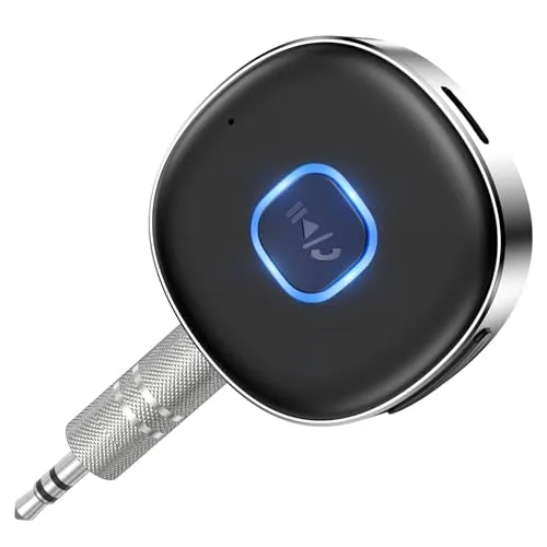 NEUTYPECHIC Bluetooth Adapter Auto, 3.5mm Aux Bluetooth Adapter 16 Stunden Spielzeit, 5.3 Empfänger Freisprechen, Dual Verbindung für Auto Audio System, Kopfhörer, Speaker, Stereo-Endstufen