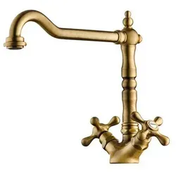 Naber Küchenarmatur LINEA Zweigriffarmatur Passato 1 in gold von Naber