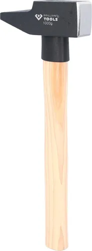 Brilliant Tools Schlosserhammer mit Hickory-Stiel, 1000 g, französische Form