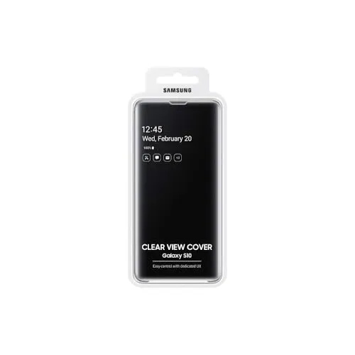 Produktbild Samsung Clear View Cover für Galaxy S10 Schwarz - 6.1 Zoll