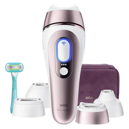 Braun IPL-Haarentferner Skin i-expert Pro IPL PL7431 - Effektives IPL-Gerät für die Haarentfernung zu Hause – mit 400.000 Lichtimpulsen und smarter App. 4 flexible Aufsätze für individuelle Anwendung und einfache Handhabung.