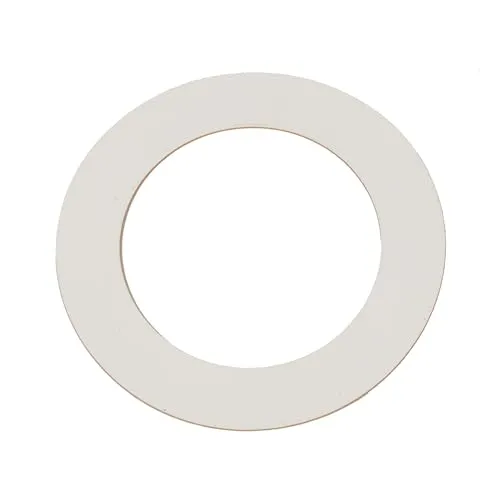 Fame FRBD-4WH, 4 Zoll Bass Drum Ring, Weiß, Selbstklebender Lochverstärkungsring, Kunststoff, Ideal für Drumfelle, Sauberen Klang, Mikrofonplatzierung