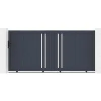 Casanoov Aluminium-Schiebetor Giona 300x140 cm grau