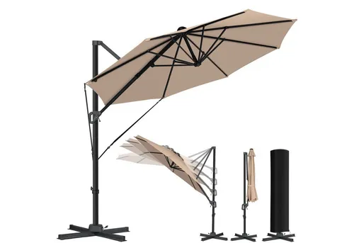 KESSER Ampelschirm SUN Rund XL Ø330 cm von Kesser