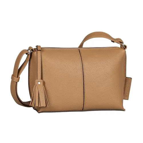 TOM TAILOR Cross Bag Umhängetasche braun