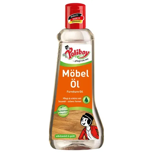 POLIBOY Brandt & Walther GmbH POLIBOY Möbel Öl, Möbelpflege für offenporige, geölte oder gelaugte Naturhölzer, 200 ml - Flasche 4420001