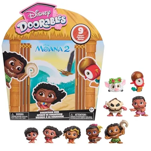Disney Doorables Vaiana 2, Sammelfiguren, 9 Exklusive Figuren, Kinderspielzeug ab 5 Jahren, Disneyfans, Just Play