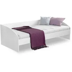Möbel-Zeit Bett LINE Sofabett, 90x200 cm - weiß