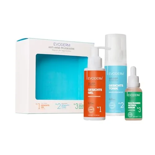 EVODERM Hautpflege Set – 3-teiliges Pflegeset für strahlende Haut